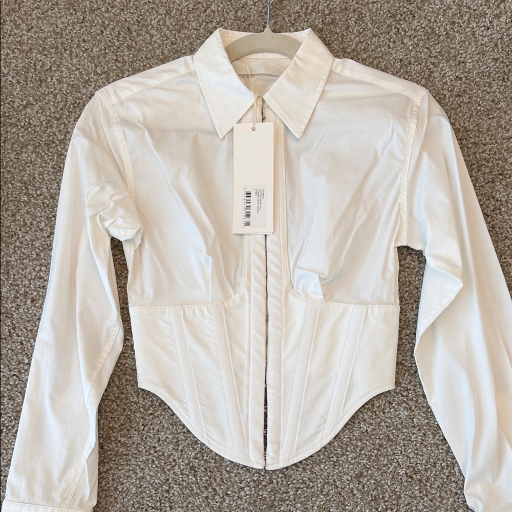 Cream Corset Blouse